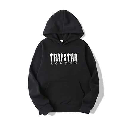 Felpa con cappuccio nera Trapstar London