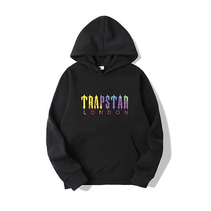 Felpa nera con cappuccio di Trapstar London
