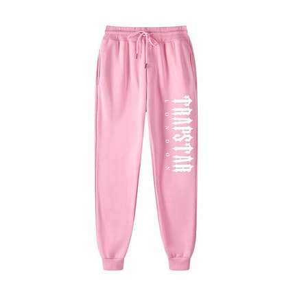 Pantaloni in pile Trapstar London Shining rosa