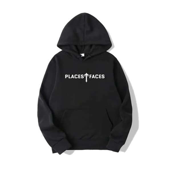 Felpa con cappuccio con facce di Trapstar Places