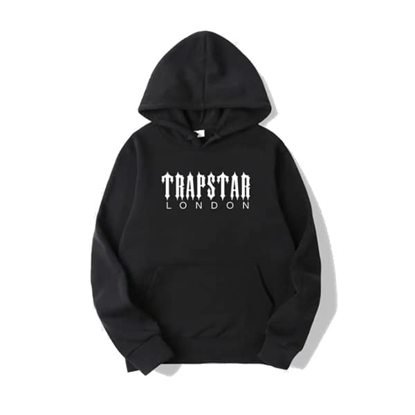 Felpa con cappuccio nera Trapstar London