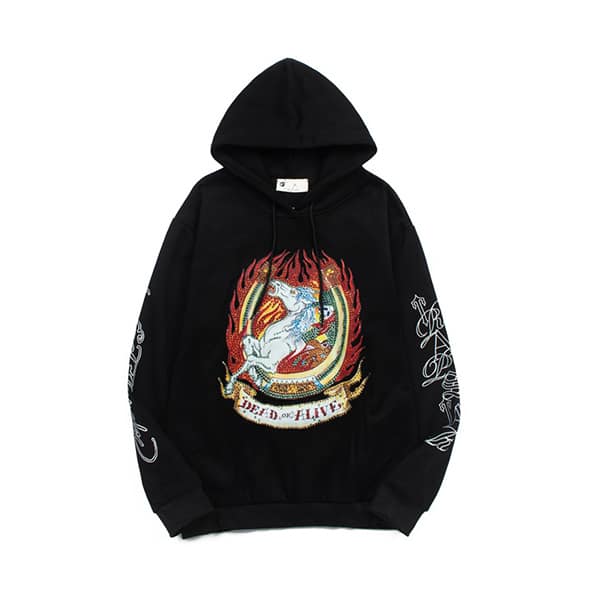 Felpa X Ed Hardy Dead Nera